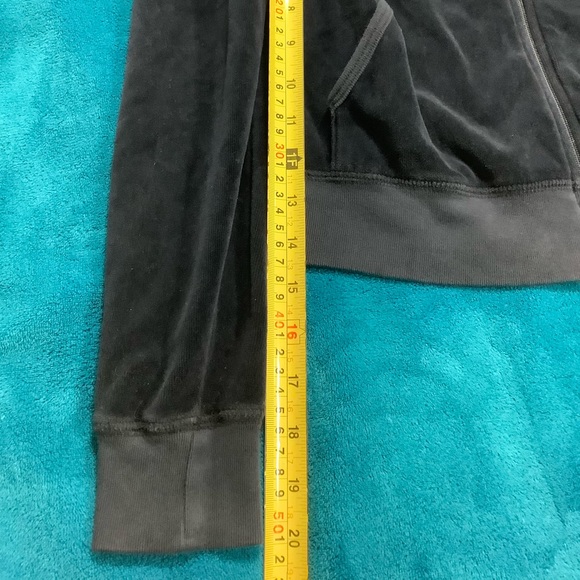 Juicy Couture Velour Pants 34 x 34 Zip Up Hoodie Tracksuit - Picture 5 of 14